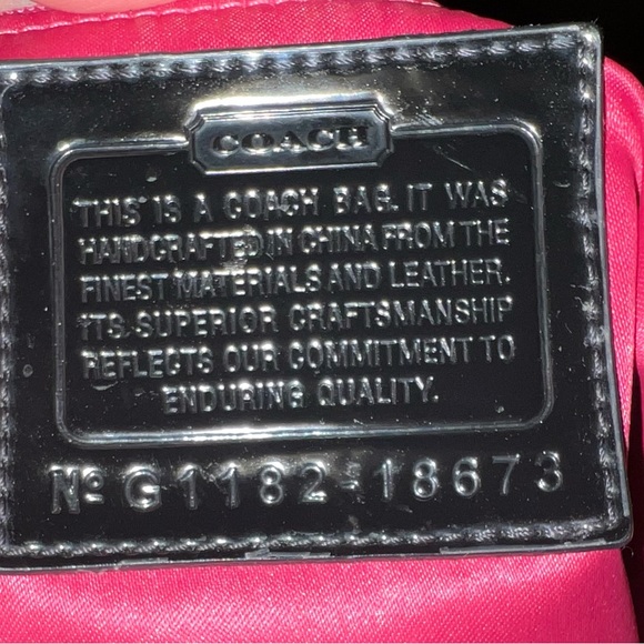 COACH POPPY SLIM LIQUID GLOSS QUILTED TOTE, BLACK #F18673 - Picture 3 of 5